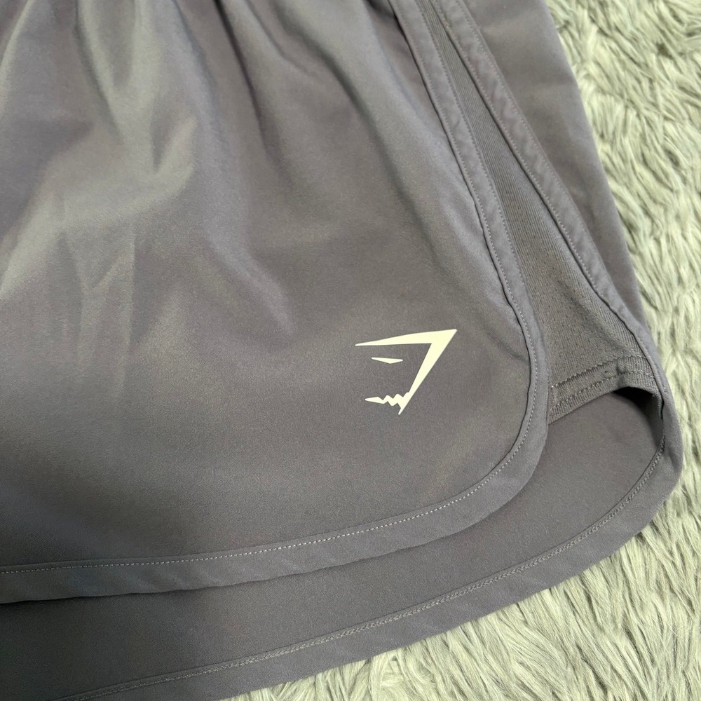 Gymshark Athletic Shorts Pale Purple Womens Medium Drifit Workout Casual Run - Picture 2 of 5